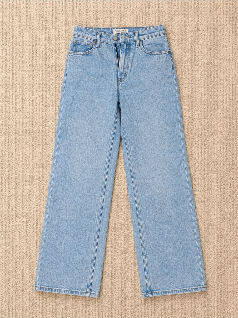 Abercrombie & Fitch Light Wash Straight Leg Jeans